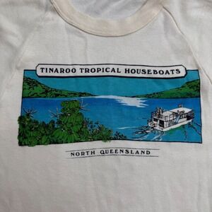 Vintage Tinaroo Tropical Houseboats North Queensland Graphic T Shirt Australia
